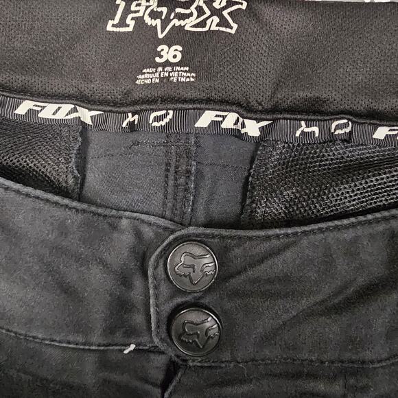 Fox Racing Shorts 36x13 Black Bike Cargo Demo Ranger Cycling Adjustable Grunge - Picture 5 of 15